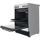 Hotpoint HS67V5KHX Freestanding Electric Cooker - Inox