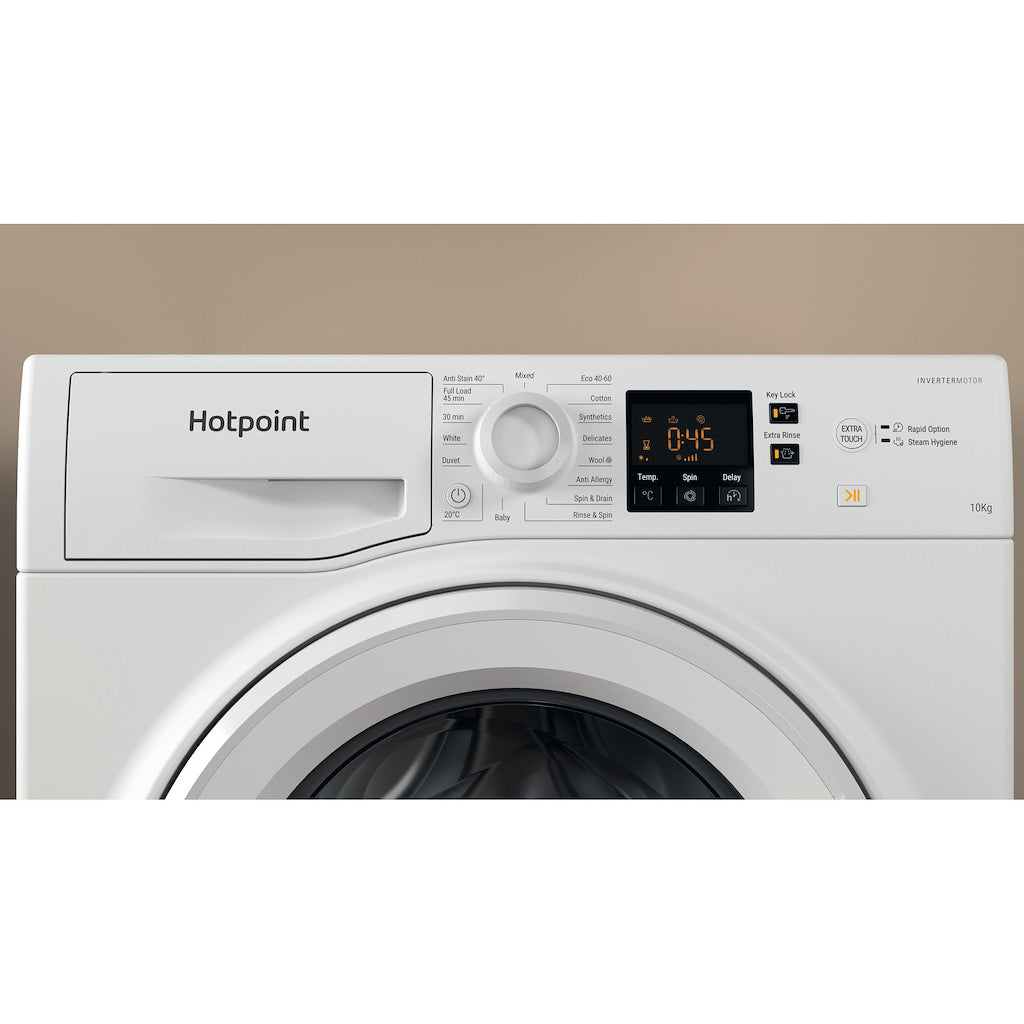 Hotpoint NSWM1045CWUKN Freestanding Washing Machine