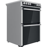 Hotpoint HDT67V9H2CX/UK Double 60cm Electric Cooker - Inox
