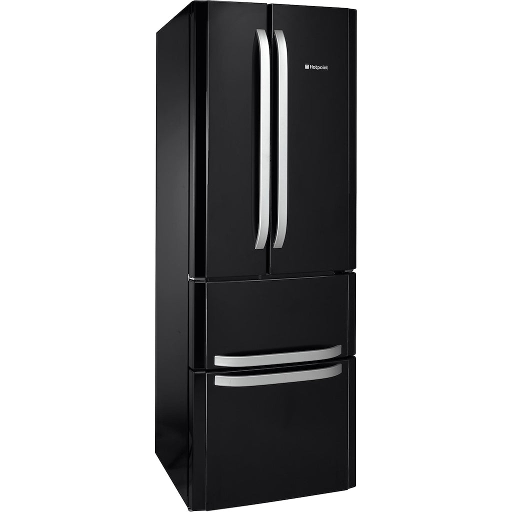 Hotpoint FFU4D K 11 American Fridge Freezer - Black