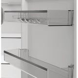 Whirlpool WHKF 6352 XBR5UK Dual No Frost 3 Door Fridge Freezer with 6th Sense - Dark Inox
